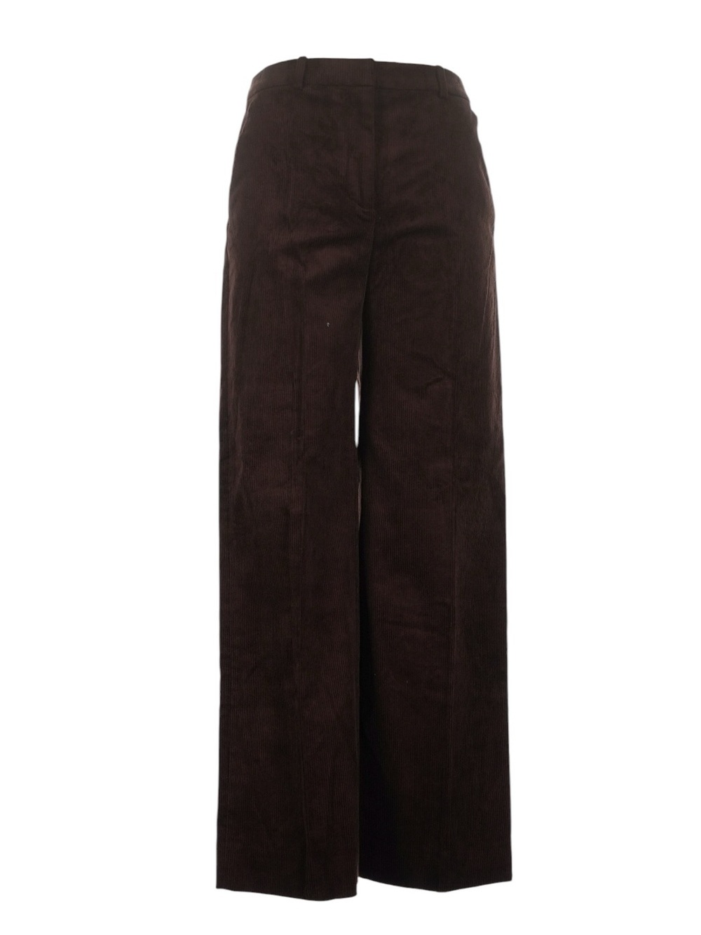 J. Crew Wide Leg Trouser in Stretch Corduroy size 4 Brown Classic Mid Rise NWT